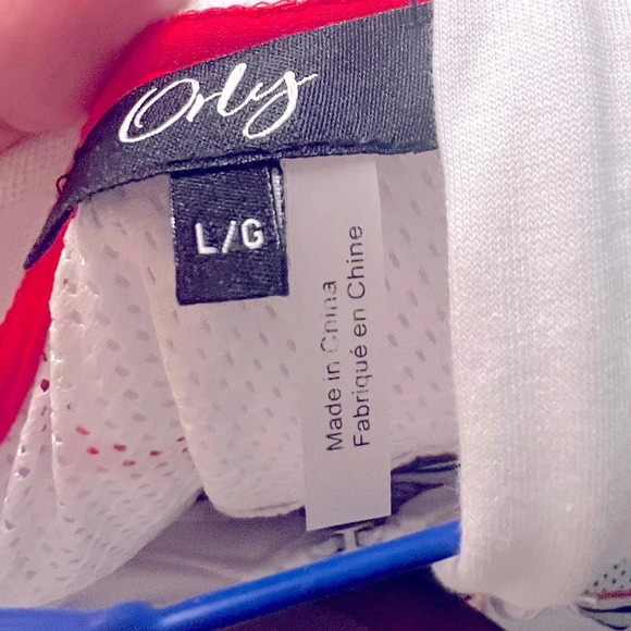 Orly size Large Embroidered Striped Hooded Sweater Style 605-11 - Picture 10 of 11